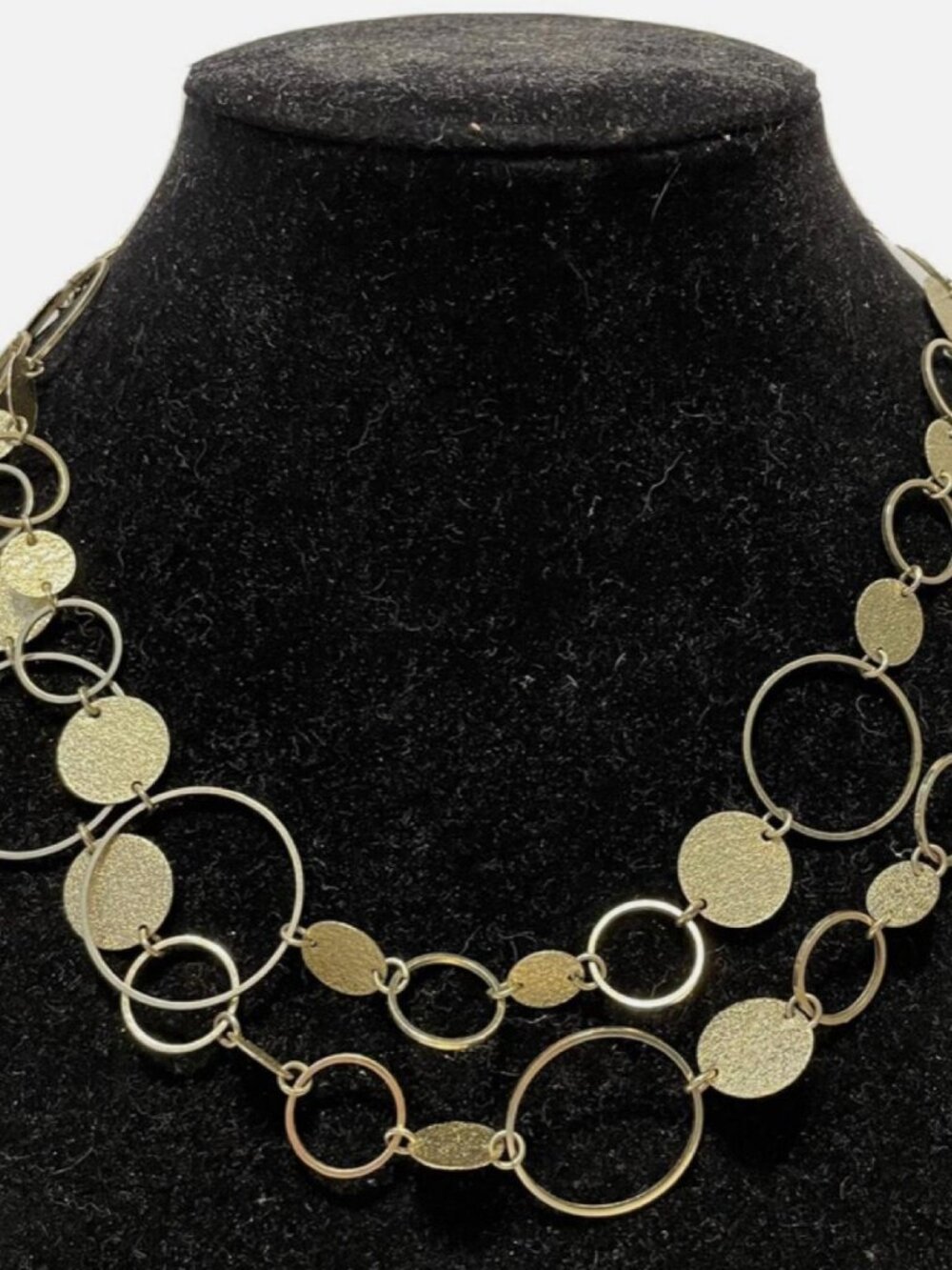New York & Co Gold Toned Multi Strand Necklace